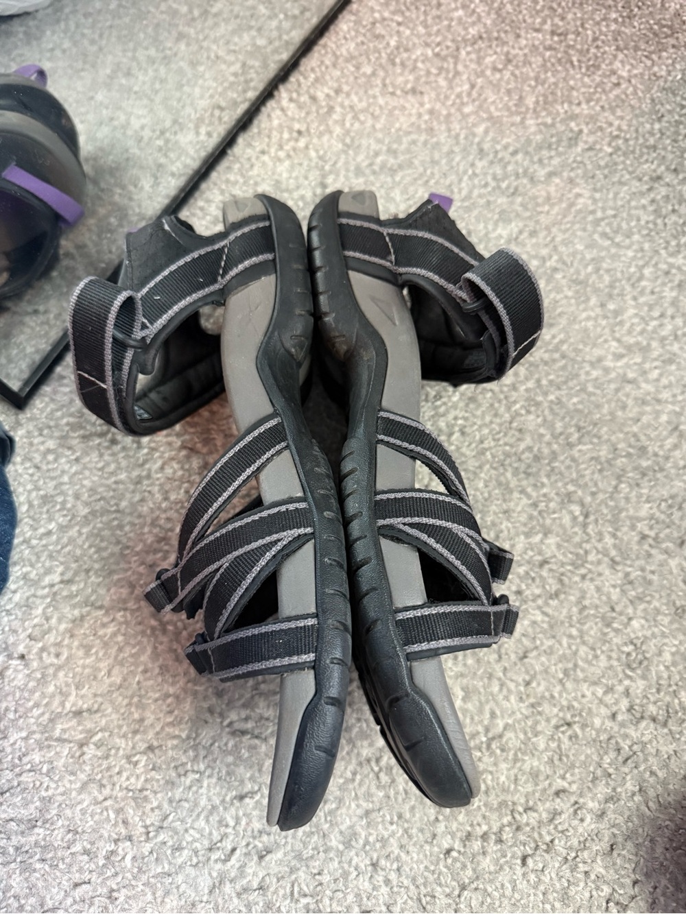Teva Women's Tirra Black Grey Fabric 9 - Picture 3 of 9